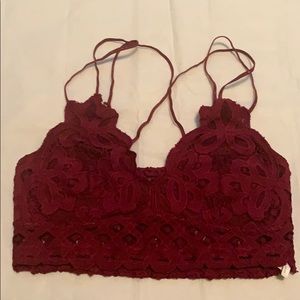Garnet Red Bralette